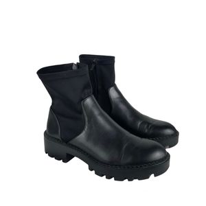 Zara Platform Chunky Side-Zip Booties